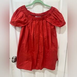 MLM- Red Off-Shoulder Women's dress.